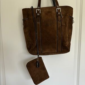 Coach Brown Suede Bag